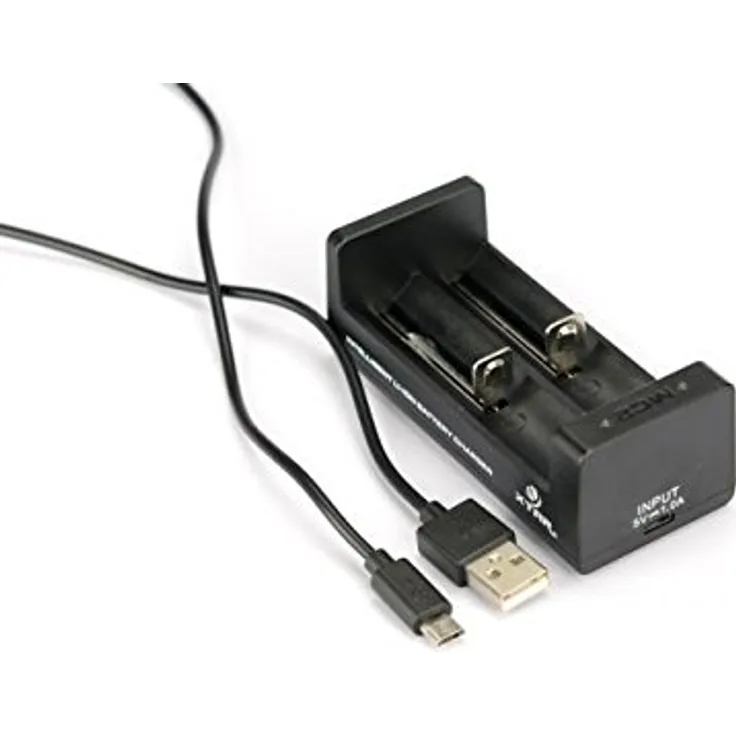 Xtar MC2 intellicharges CCCV Li-Ion Ladegerät (5 Volt, 1A, 2 Ladeschäte) für Formate 14500 bis 26650
