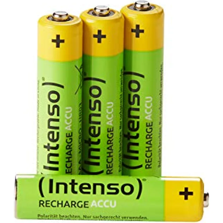 Intenso Energy Eco Wiederaufladbare NiMH-Batterie 1000mAh HR03 AAA 4er Blister