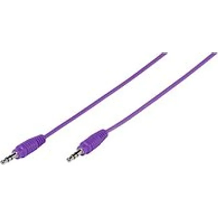 Vivanco PBVV35CPURPLE Klinkenkabel (1m, 3,5 mm) lila