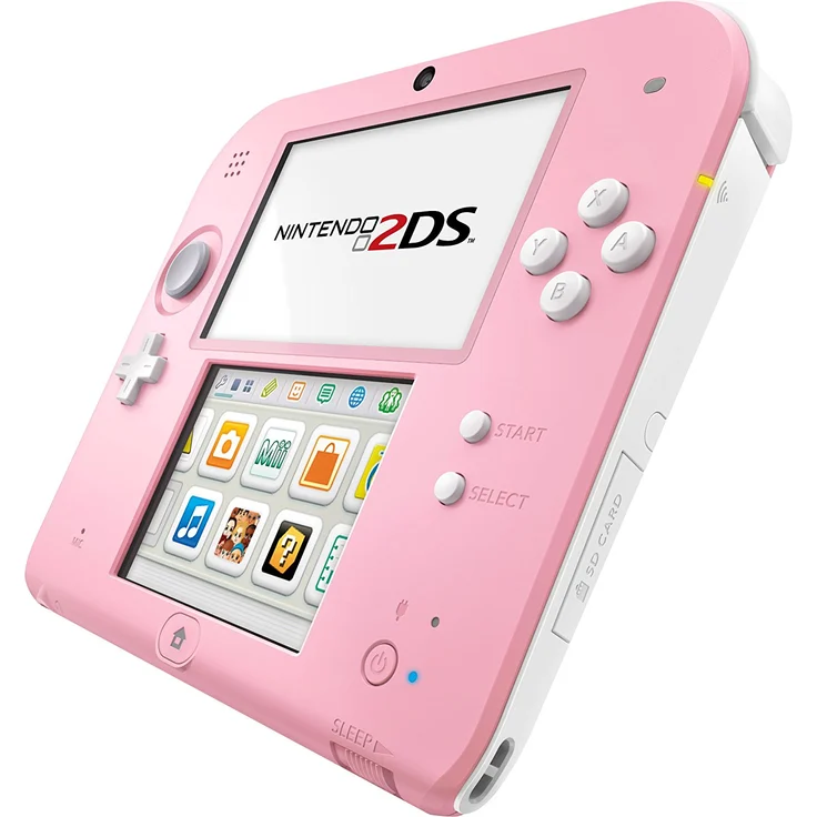 Nintendo 2DS Rosa-Weiß 256MB & 4GB Speicherkarte Bundle inkl. New Style Boutique 2: Mode von Morgen – Bild 2