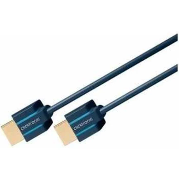 Clicktronic Casual Ultraslim High Speed HDMI Kabel mit Ethernet,4K Ultra HD, 3D-TV, ARC, 2.0 m – Bild 1