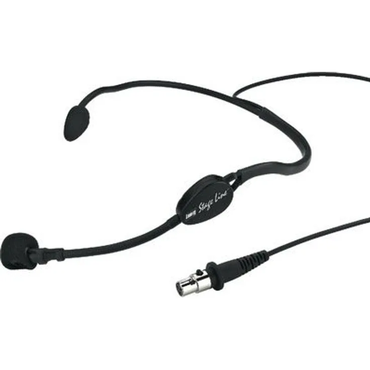 MONACOR HSE-70WP Spritzwassergeschütztes Elektret-Kopfbügelmikrofon IPX4 schwarz