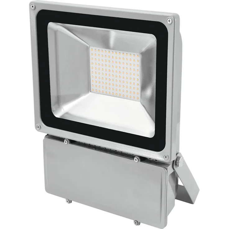 EUROLITE LED IP FL-100 6400K | Flacher Outdoor-Scheinwerfer (IP54) mit 140 SMD-LEDs (kaltweiß)