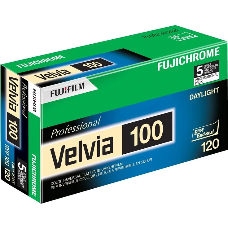 Fujifilm 16326107 Velvia 100 Dia-Farbfilm 120 (5er Pack)