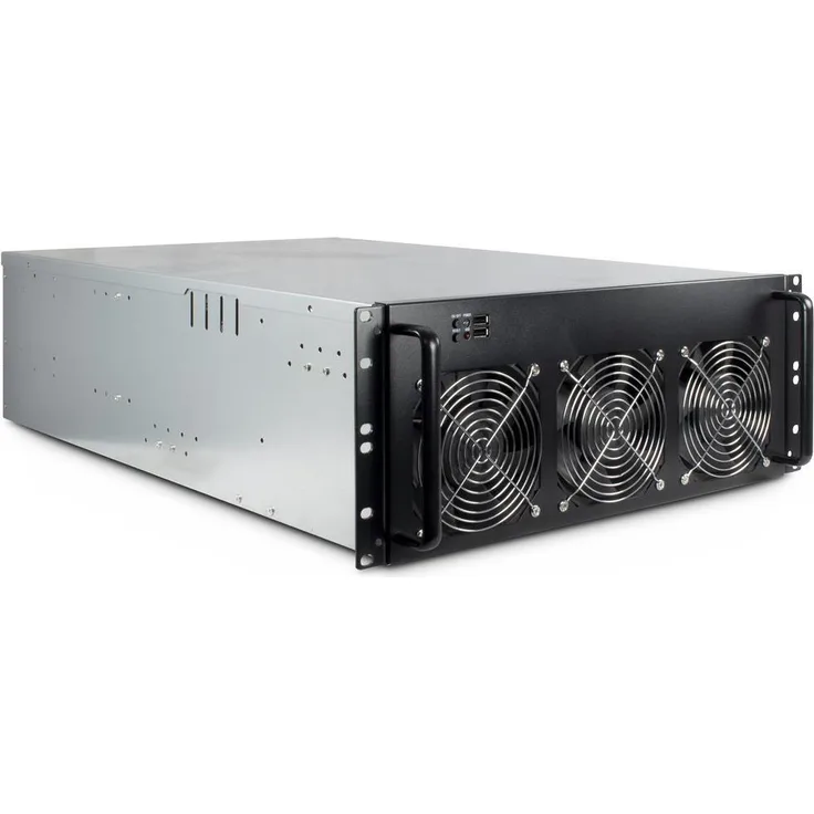 Inter-Tech 88887236 Ablage Schwarz - Grau Computer-Gehäuse (88887236)