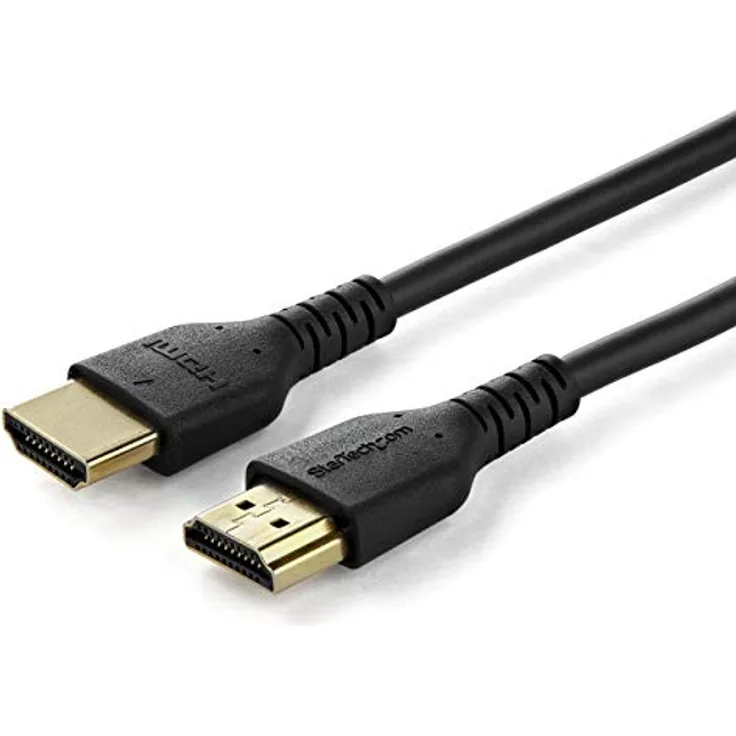 StarTech.com RHDMM1MP HDMI Kabel (2m, HDMI 2.0, 4k 60Hz, premium High Speed HDMI Kabel mit Ethernet, für Monitore oder TVs)