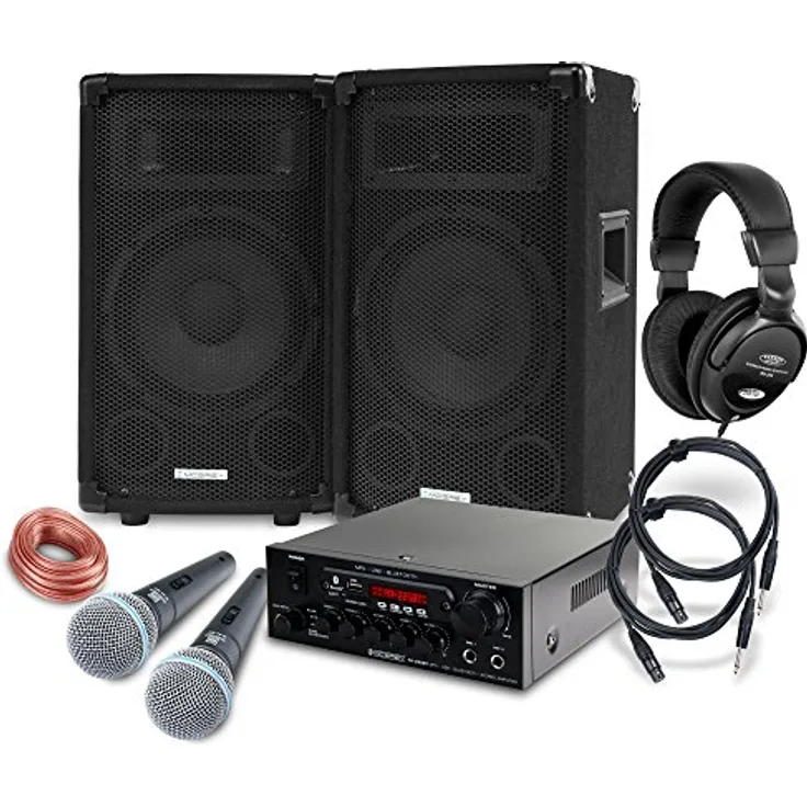 McGrey DJ Karaoke Komplettset Party-1000 600W