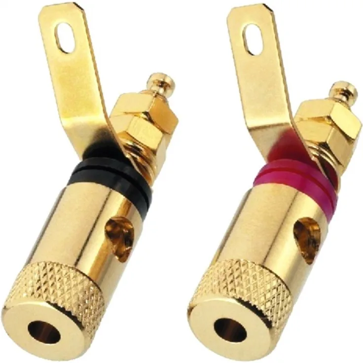 MONACOR BP-260G Speaker terminals Gold - Drahtverbinder (Speaker terminals, Gold, Gold)