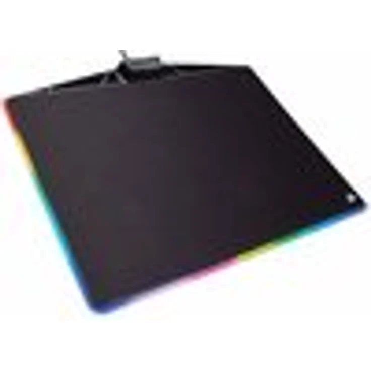 Corsair MM800C Polaris RGB Gaming Mauspad (Medium, RGB 15 Zonen Beleuchtung, Stoffoberfläche) schwarz – Bild 1
