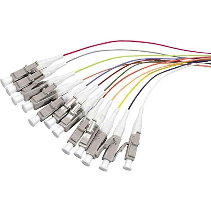 LogiLink's Pigtail Sets mit einseitig montiertem Steckverbinder Werden hauptsächlich eingesetzt, um ankommende mehradrige LWL-Kabel aufzuteilen und mit Steckverbindern zu bestücken