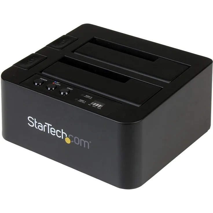 StarTech.com ''USB 3,1 (10 Gbit/s) Duplizierer Dockingstation für 2.5'' & 3.5'' SATA SSD/HDD Laufwerke - Clone / Kopierstation bis zu 28GB/min '' - Festplattenduplikator - 2 Schächte (SATA-300) (SDOCK2U313R) (SDOCK2U313R)