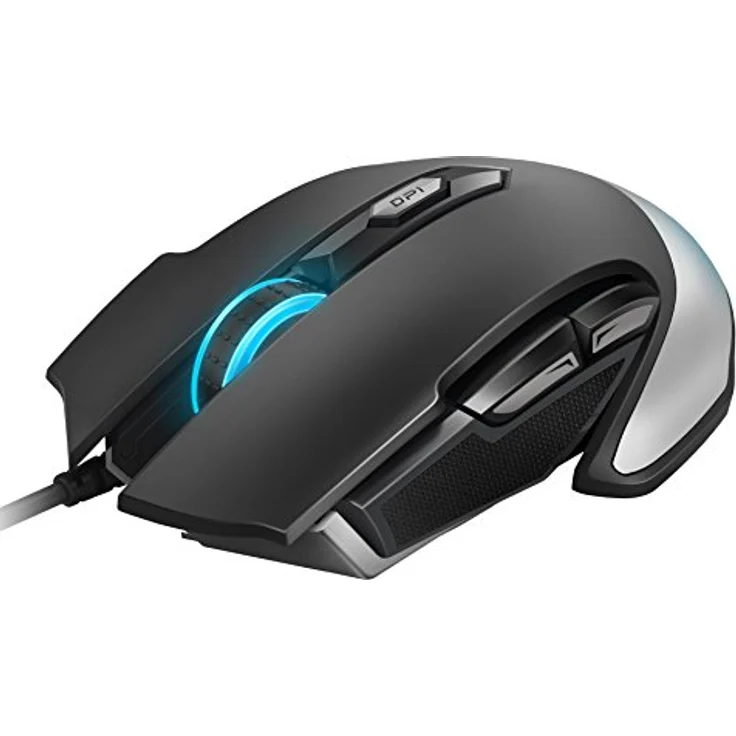 Rapoo V310 USB Laser 8200DPI rechts Schwarz, Grau – Bild 2