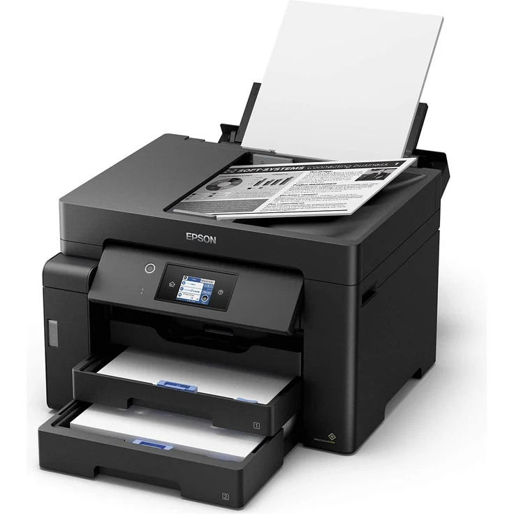 Epson EcoTank ET-M16600 (3-in-1) Multifunktionsdrucker - (Tintenstrahl) Mono, Druckgeschwindigkeit: 25 s/w, 16 Farbe, Auflösung: 4800 x 1200, Gb LAN, 1x USB 2.0 (Host), WLAN, AirPrint, Mobile Print, WiFi-Direct (C11CJ41401) – Bild 4