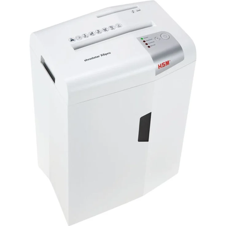 HSM shredstar X6pro Aktenvernichter, Sicherheitsstufe P-5, 6 Blatt (Partikelschnitt) mit CD-Schredder – Bild 1