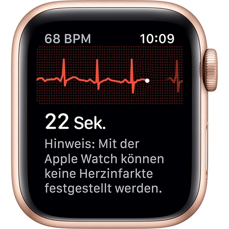 Apple Watch Series 5 Smartwatch GPS, Unisex, 40mm, Aluminiumgehäuse, Sportarmband, Gold – Bild 5