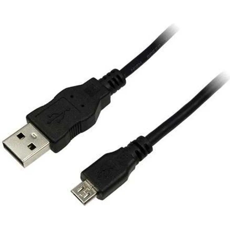 Logilink - USB-Kabel - USB Typ A, 4-polig (M) - 5-polig Micro-USB Typ B (M) - 1.8 m (USB / Hi-Speed USB) - Schwarz (CU0034)