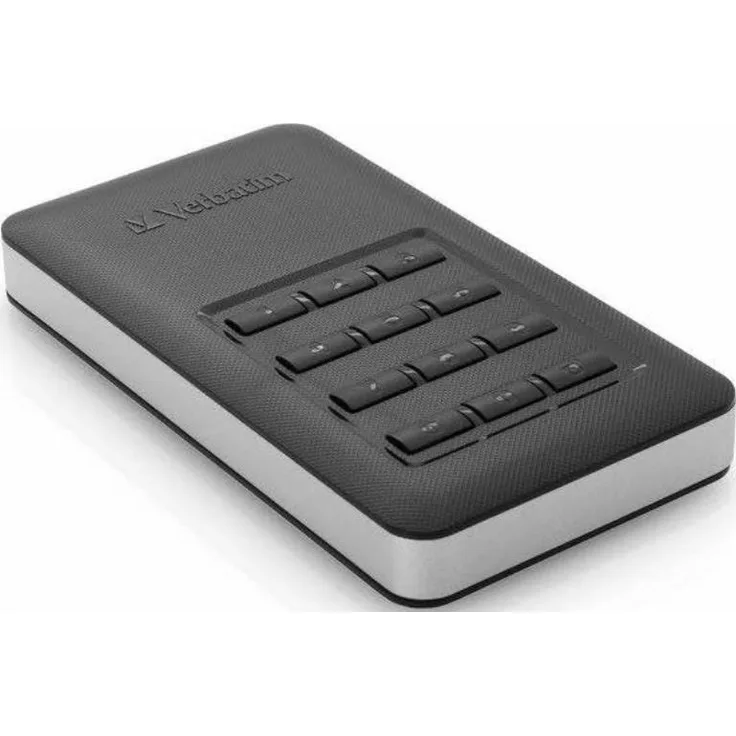 Verbatim Store 'n' Go Portable - Solid-State-Disk - verschlüsselt - 256 GB - extern (tragbar) - USB 3.1 Gen 1 (USB-C Steckverbinder) - 256-Bit-AES (53402)