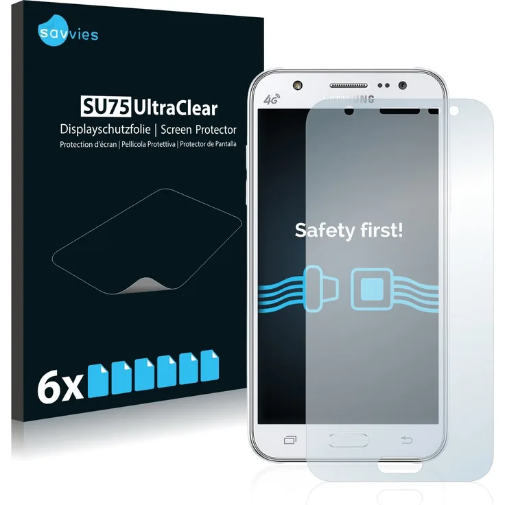 Samsung Galaxy J5 (2015) Schutzfolie [6er Pack] - kristallklare Displayschutzfolie Folie Displayfolie