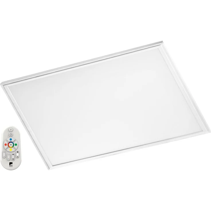 LED Rasterleuchte SALOBRENA-C von EGLO - Smart Home Einbauleuchte in weiß mit 16W - aus Alu und aus weißem Kunststoff - EGLO Connect Rasterleuchten mit Farbwechsel und über Fernbedienung steuerbar – Bild 1