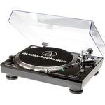 Audio Technica AT-LP120USBHC Plattenspieler mit Direktantrieb inkl. Tonabnehmer AT95E & Headshell AT-HS10 Schwarz