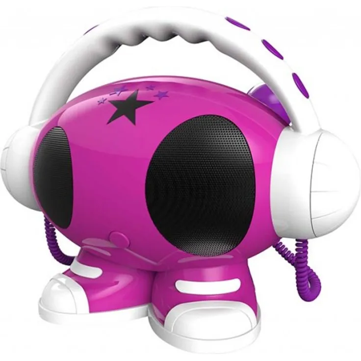 BigBen MP3 Karaoke Roboter, 1024 MB, Lila-Rosa-Weiss