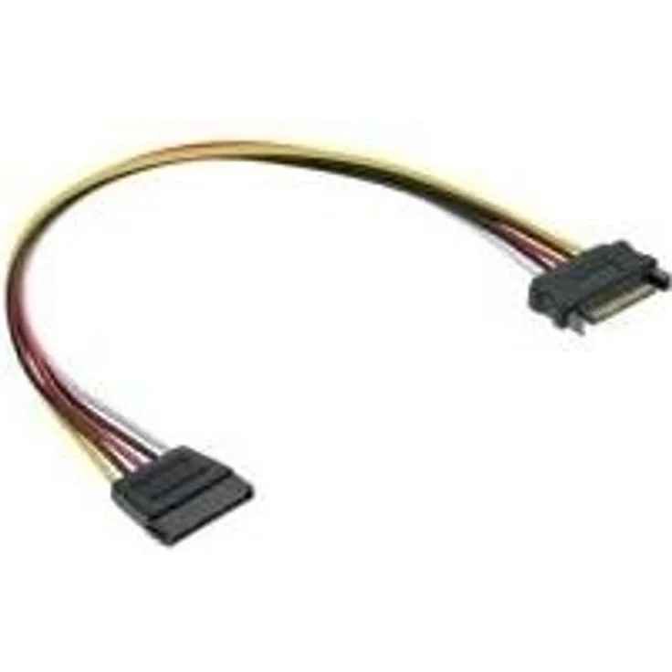 DeLOCK - Netzteil - 15 PIN SATA Power (M) - interne Stromversorgung, 4-polig (W) - 20 cm (60136)