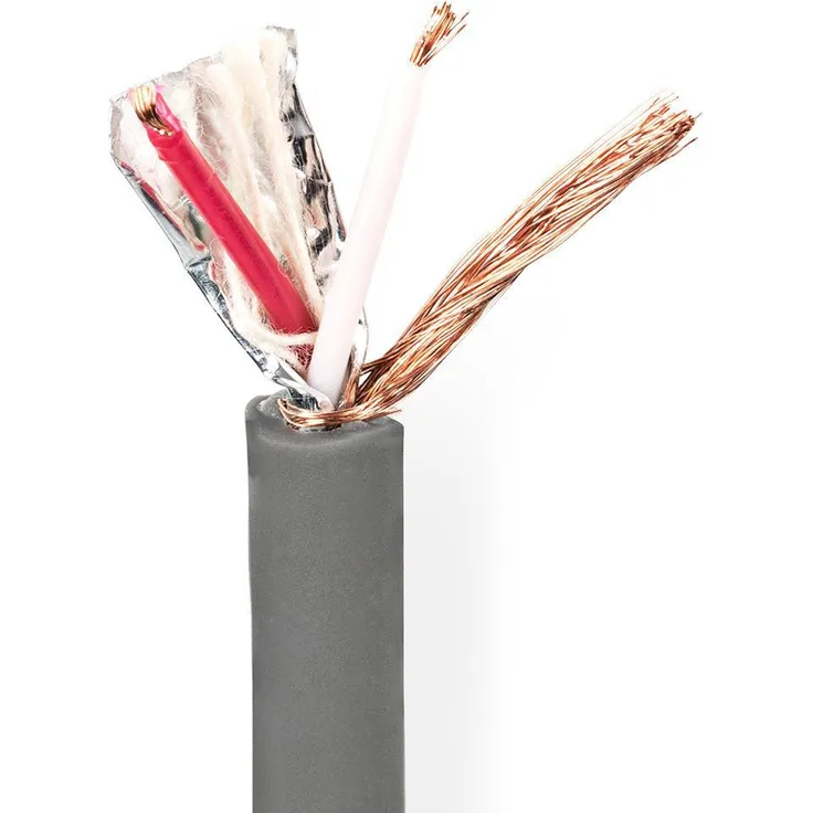 DMX-Kabel 110 Ohm 2x 0,23 mm² 100 m Rollenware Grau