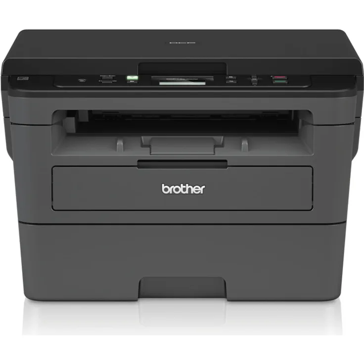Brother DCP-L2530dw Multifunktionsgerät Laserdrucker Duplex WLAN mit Eindruck (30 ppm, USB 2.0, WiFi Direct, Prozessor 600 MHz, 64 MB Speicher) grau