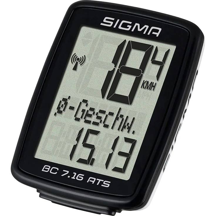 Sigma BC 7.16, ATS Fahrradcomputer kabellos, schwarz/weiß – Bild 3