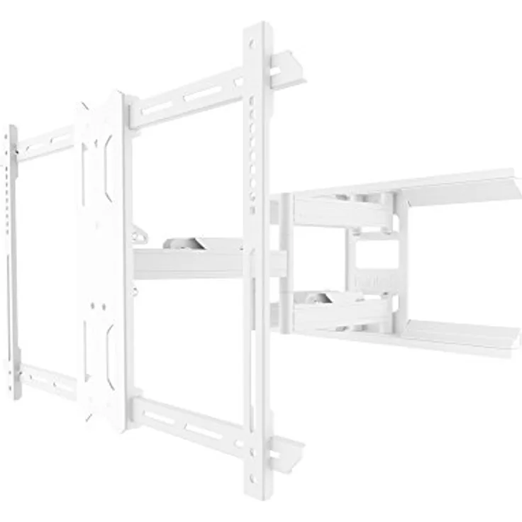 Kanto PDX650W TV Halterung / Wandhalterung für 37 - 75 Zoll Flachbildschirm TV, Schwenkbar, Ausziehbar, Neigbar (weiß)