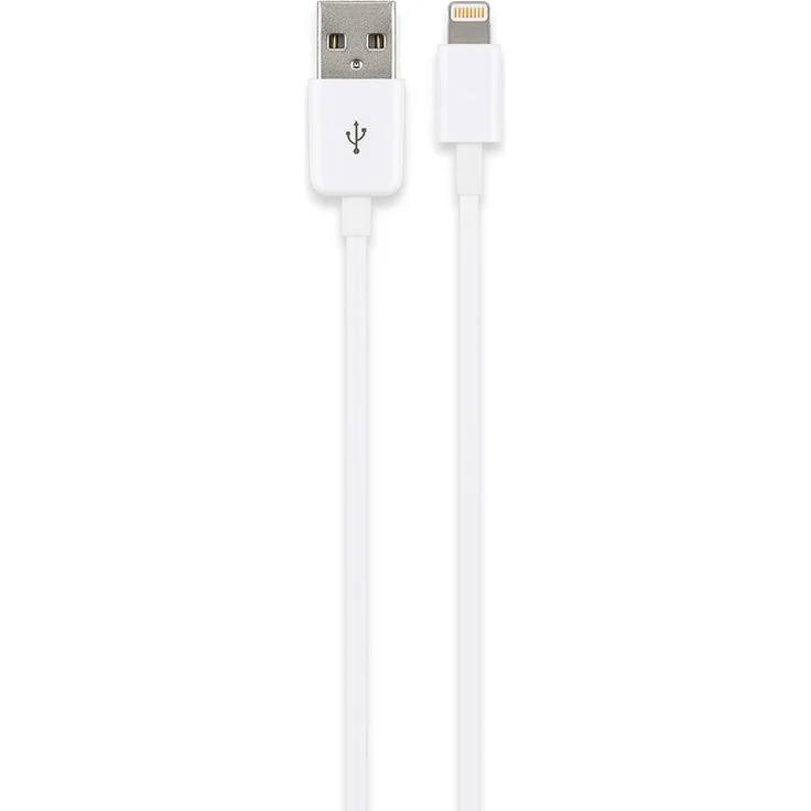 Goobay Lightning Kabel iPhone iPad Ladekabel MFi Apple zertifiziert, 1m weiß
