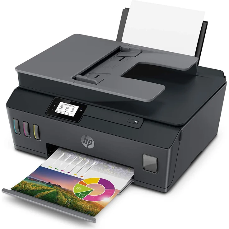 HP Smart Tank Plus 570 Multifunktionsdrucker (Drucker, Scanner, Kopierer, WLAN, AirPrint, 3-in-1, inklusive Tinte für bis zu 3 Jahre drucken) – Bild 3