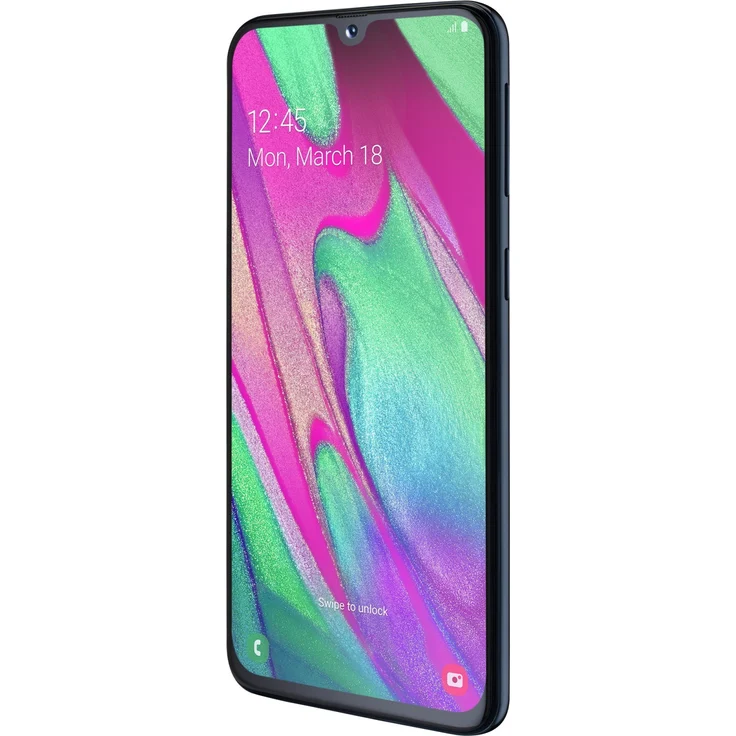 Samsung Galaxy A40 Smartphone 14,92cm (5,9 Zoll) Super AMOLED-Display, 64GB interner Speicher, 4GB RAM, Dual-SIM, Android, Black – Bild 4