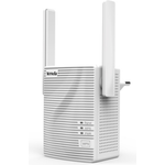 Tenda A18 AC1200 Dual-Band WLAN Repeater (867 MBit-s 5GHz, 300 MBit-s 2,4GHz, 1x LAN Port, WPS, bis zu 200m² Abdeckung, Status LED, 2x hochwertige Antennen, kompaktes Design, Plug&Play) weiß