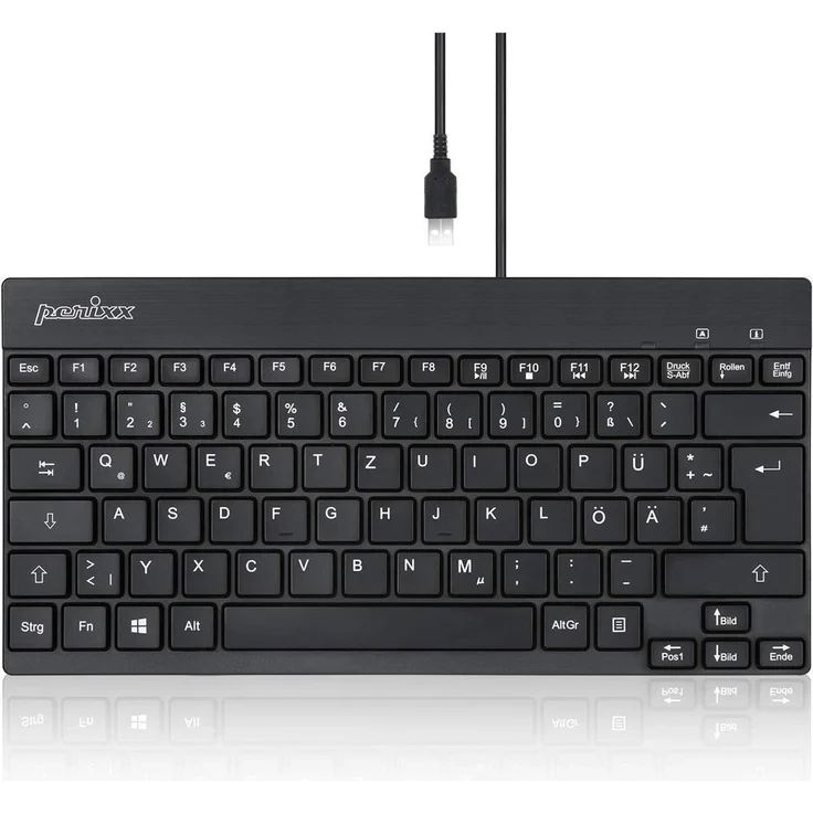 Perixx PERIBOARD-426 - Tastatur - USB - Schwarz (PERIBOARD-426) Deutsches Tastaturlayout QWERTZ – Bild 1