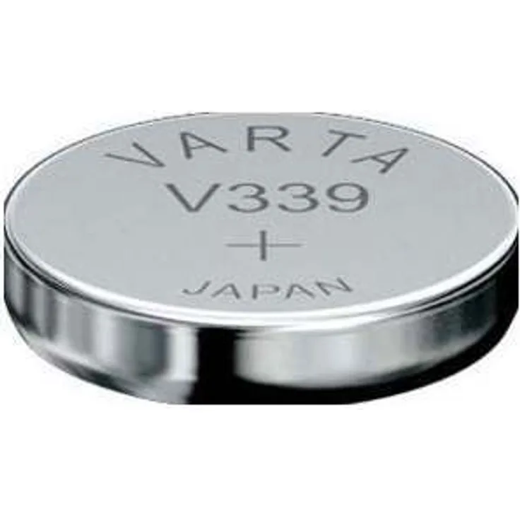 Varta 339101111 Watch V339 Uhrenbatterie (1er Blister, ideal für Armbanduhr und Taschenrechner) silber