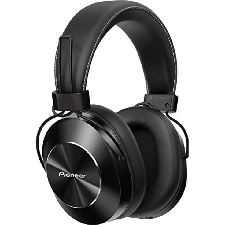 Pioneer SE-MS7BT(K) Bluetooth Over-Ear Kopfhörer (Mikrofon, High-Res Audio, NFC, 12 Stunden Wiedergabe, hoher Tragekomfort, für Smartphone, Tablet, Hifi Anlage, Aluminium Design), Schwarz