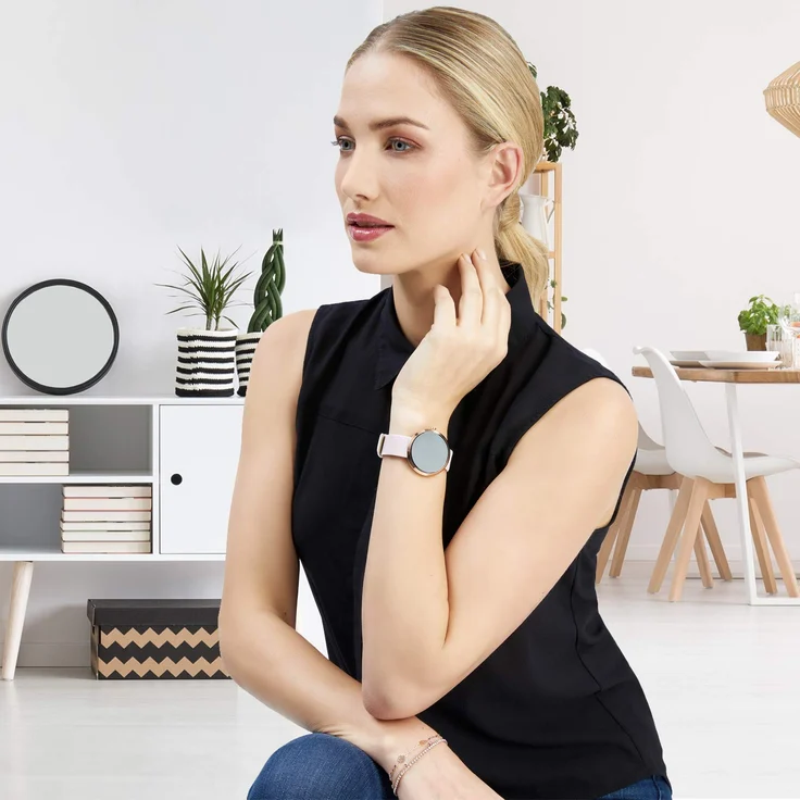 xlyne Siona XW Fit Smartwatch Damen, 43mm, Metallgehäuse, Roségold/Rosa – Bild 7