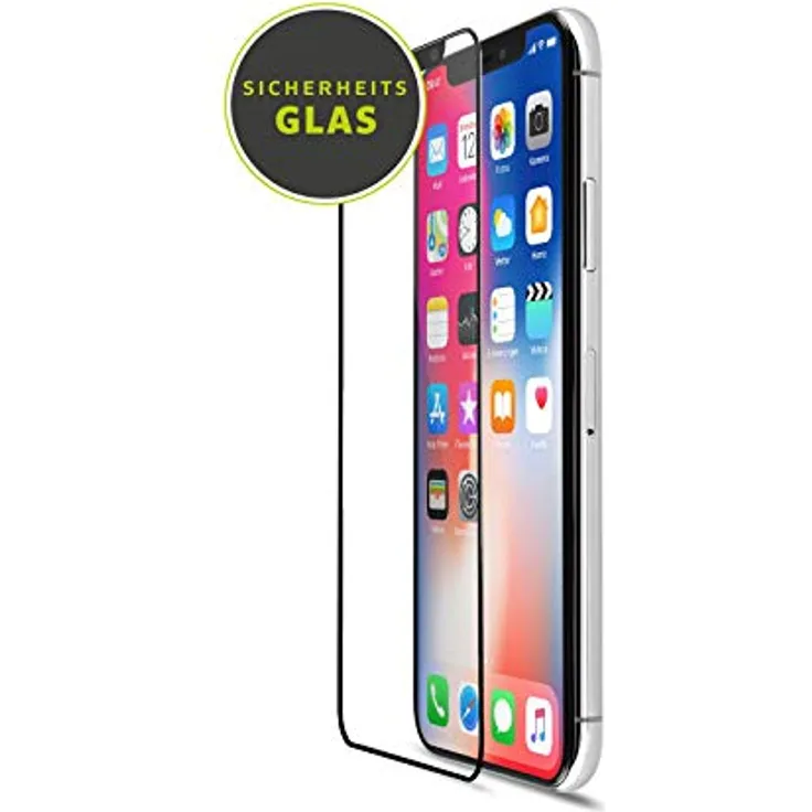 Artwizz CurvedDisplay Schutzglas designed für [iPhone 11 PRO - XS - X] - Displayschutz aus Panzerglas mit 100% Display-Abdeckung, 9H Härte