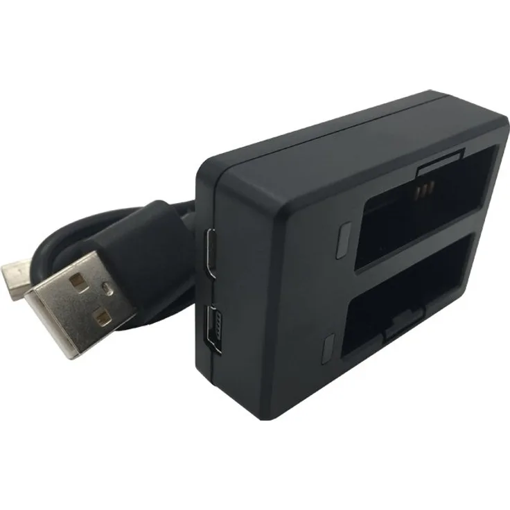 SJCAM sj-Char-sj7 Dual-Ladegerät Original SJCAM Kompatibel mit des Akkus Modell SJ7 Star, schwarz