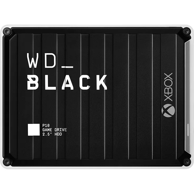 WD_BLACK P10 Game Drive for Xbox One WDBA5G0040BBK - Festplatte - 4 TB - extern (tragbar) - USB 3.2 Gen 1 - Schwarz mit weißer Verzierung (WDBA5G0040BBK-WESN)