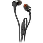 JBL T210 Kompatibel mit Apple und Android Geräten In-Ear Kopfhörer mit Mikrofon, schwarz
