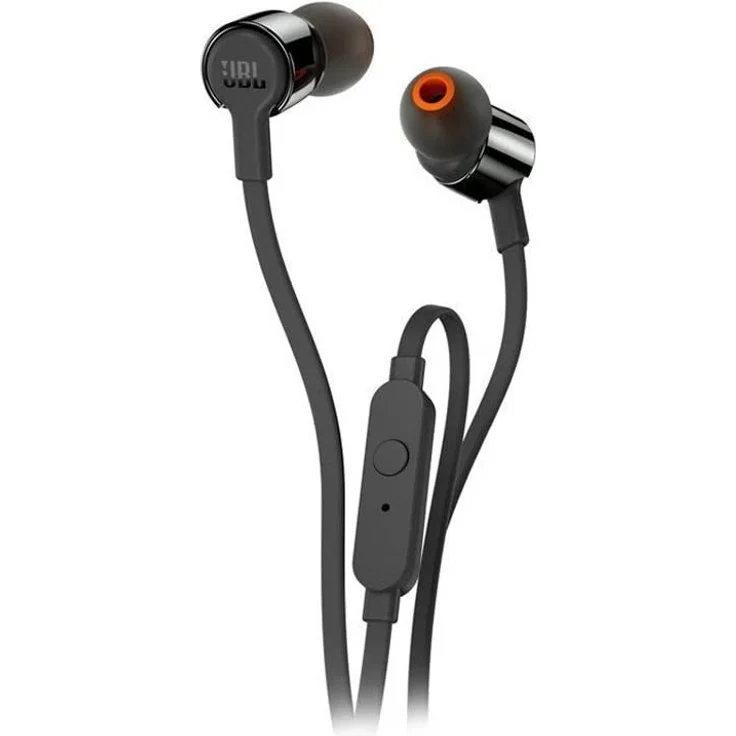 JBL T210 Kompatibel mit Apple und Android Geräten In-Ear Kopfhörer mit Mikrofon, schwarz – Bild 1