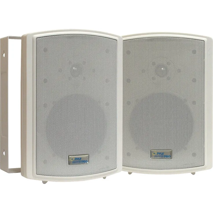 PyleHome PDWR63 16,5 cm in-/outdoor Wasserdicht auf Wand Lautsprecher Außenlautsprecher - 150 Watt - Elfenbein