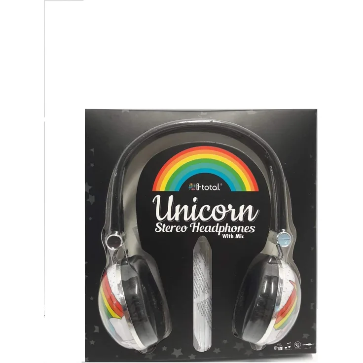 I-Total Over-Ear-Kopfhörer unicorn junior 3,5 mm pvc-abs, für Kinder ab 6 jahre, Unisex, weiß