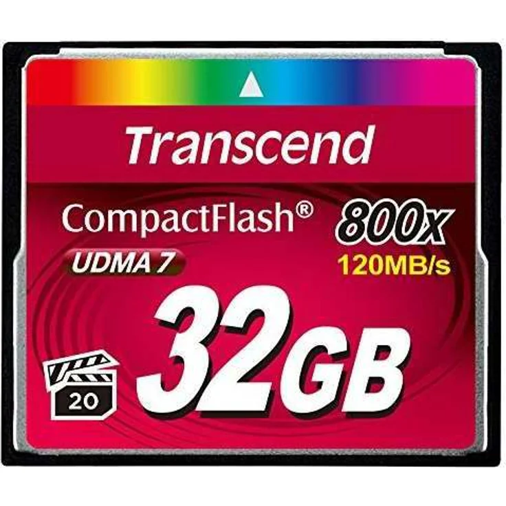 Transcend 32 GB CompactFlash 800 Speicherkarte TS32GCF800 – Bild 1