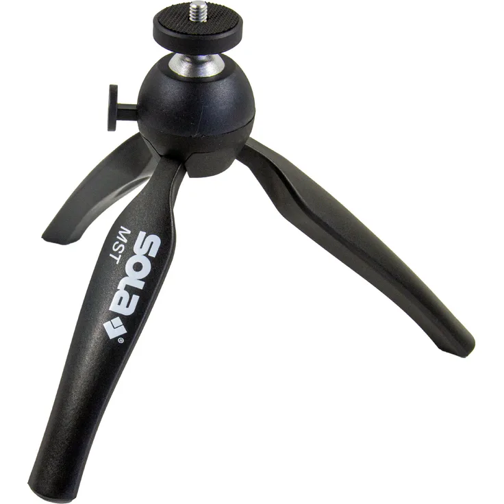 Sola MST Mini-Stativ, Arbeitsbereich 14 cm, 1/4 Stativ-Gewinde, Dreibein