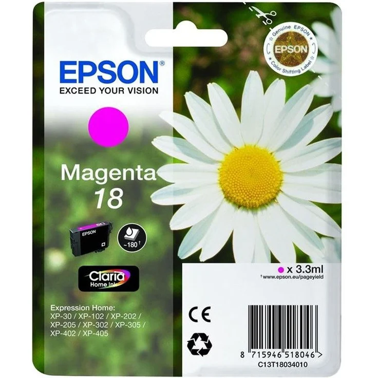 Epson C13T18034022 Magenta Original Tintenpatronen Pack of 1 – Bild 1