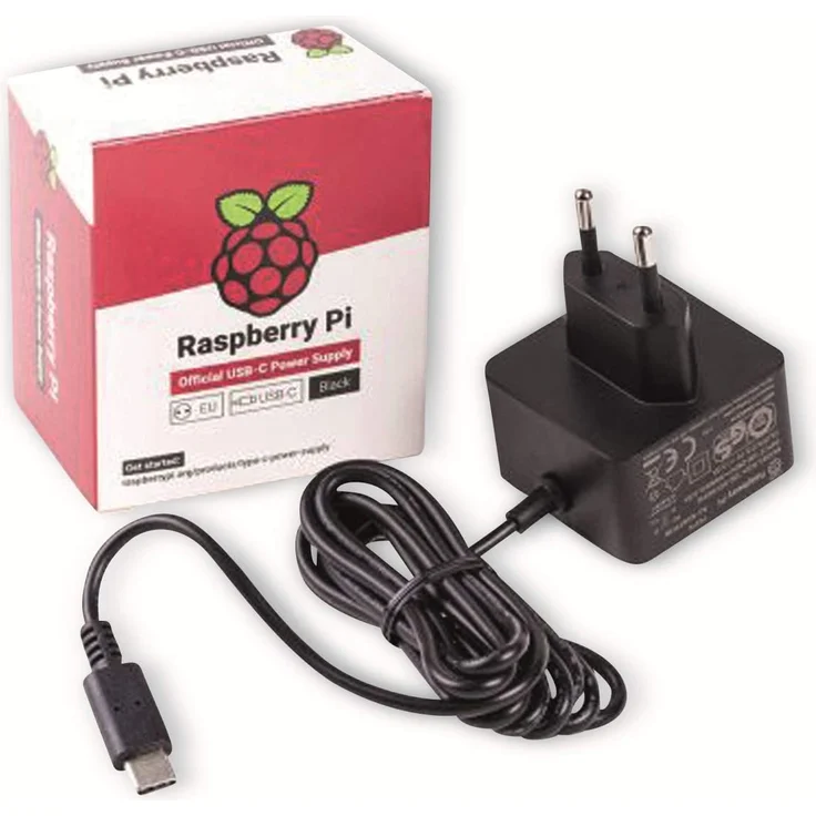 Raspberry Pi - offizielles Netzteil für Raspberry Pi 4 Model B, USB-C, 5.1V, 3A – Bild 1