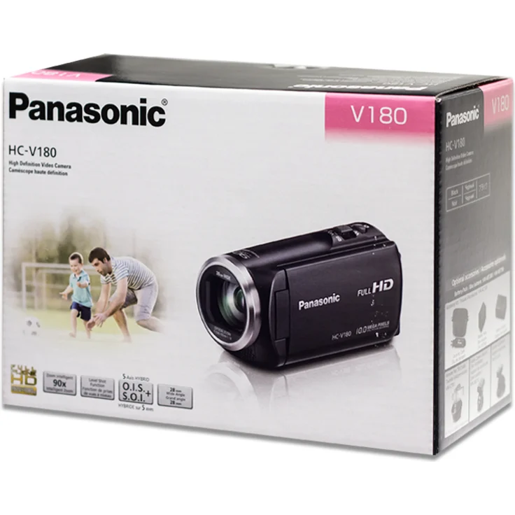 Panasonic HC-V180EG-K Full HD Camcorder (1-5, 8 Zoll Sensor, Full HD, 50x optischer Zoom, 28 mm Weitwinkel, opt. 5-Achsen Bildstabilisator Hybrid OIS+) schwarz – Bild 8